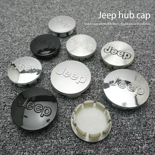 Jeep Wheel Hub Cap – OEM Style Center Cap Badge (Set of 4 PCs)