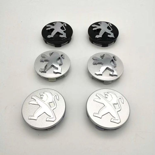 Peugeot Wheel Center Cap – OEM-Style Hub Cap Replacement (4 PC Set)