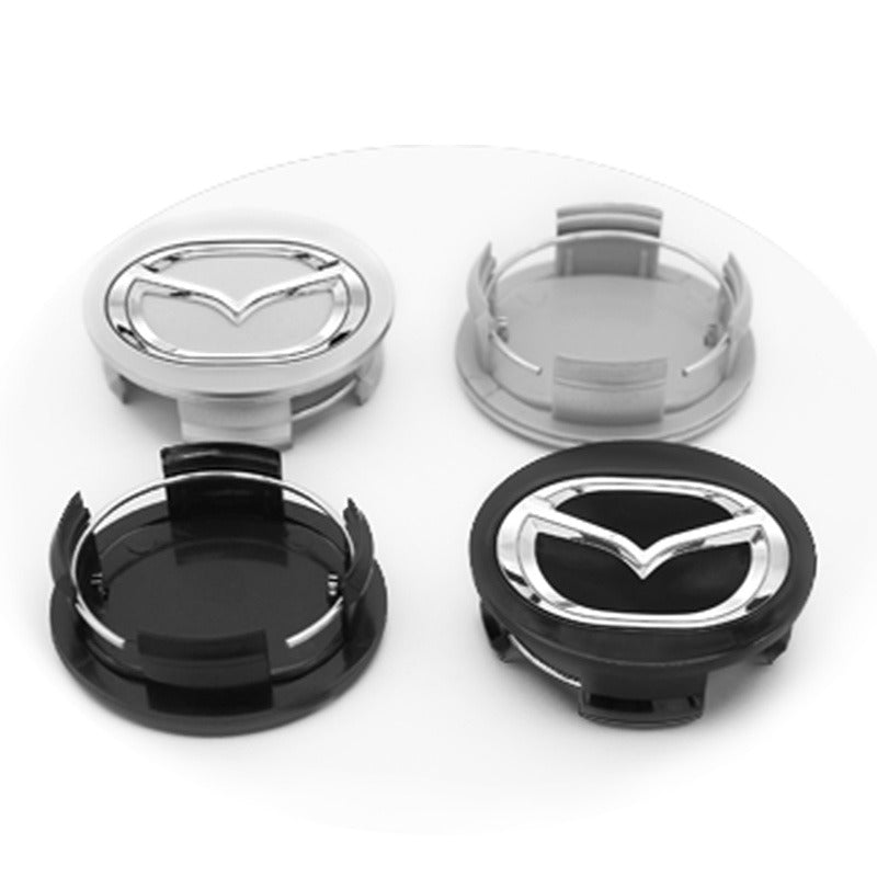 Mazda Wheel Center Cap – OEM Style Hub Cap Badge (Set of 4 PCs)