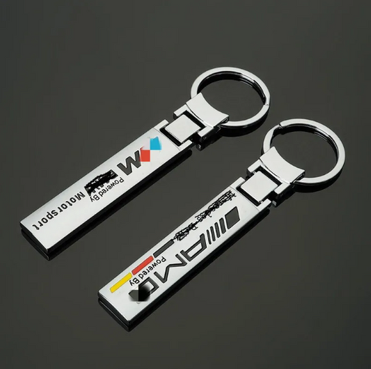 AMG / ///M Metal Tape Keychain – Premium Metal Car Keyring for Mercedes-Benz AMG & BMW M | 116mm