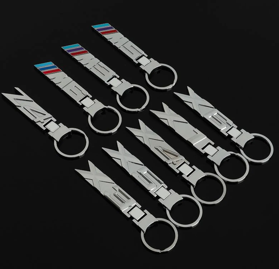 BMW Zinc Alloy Metal Keychain – Premium Key Ring for M3, M5, X1, X3, X5, X6 & Z4 | 113mm | 31g Luxury Car Keychain