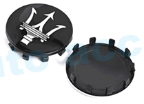 Maserati Wheel Center Caps 60mm Pack of 4 – OEM Style Replacement Hub Caps for Maserati Wheels – Premium ABS Rim Center Caps