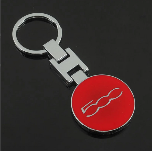 Abarth Metal Keychain – Premium FIAT Abarth Scorpion Logo Key Ring | Zinc Alloy Car Keychain | 90×34mm | 39g