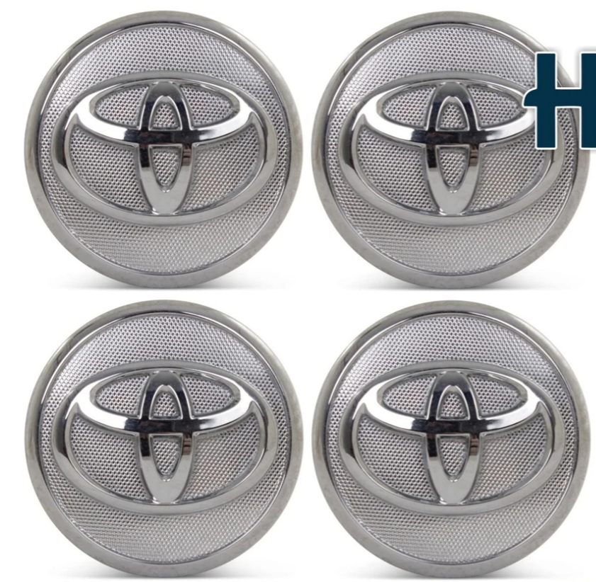 Toyota Wheel Center Caps Set of 4 – 57mm & 62mm OEM Style Replacement Wheel Hub Caps – ABS Rim Center Covers for Toyota Wheels