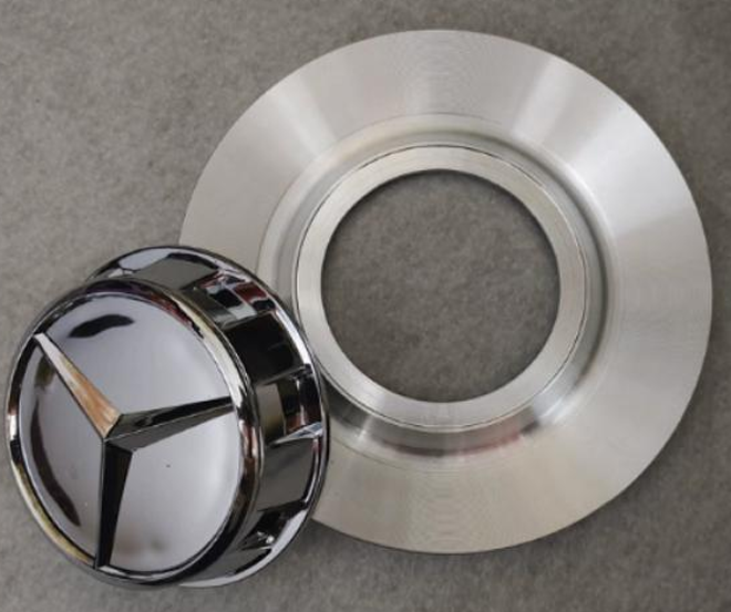 Mercedes-Benz Wheel Center Caps Pack of 4 – 60mm, 75mm, 144mm, 146mm, 154mm & 163mm OEM Style Replacement Hub Caps for Mercedes Wheels