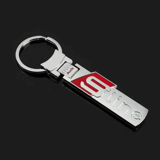 Audi Zinc Alloy Keychain – Premium Metal Car Key Ring for Audi RS, S Line, S3, S4, S5 & S6 – Heavy Duty Luxury Key Holder