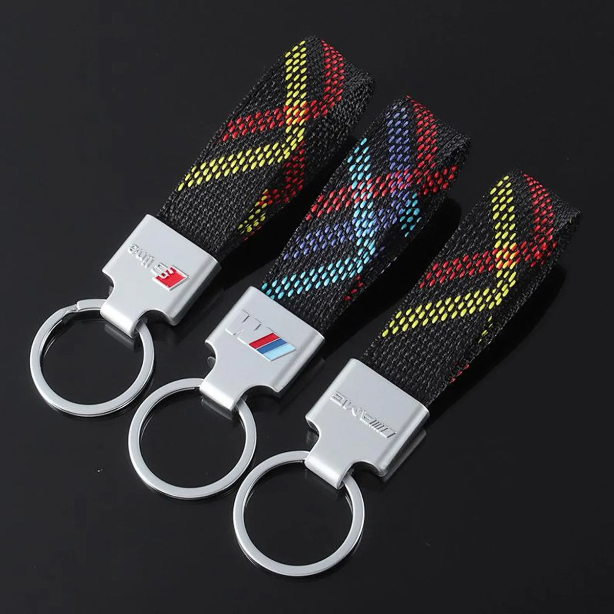 Vest Hook Silver Keychain for Mercedes AMG, BMW ///M & Audi S Line – Premium Metal Car Keyring with Quick Clip | 115mm