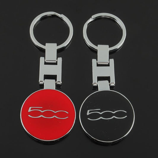 Abarth Metal Keychain – Premium FIAT Abarth Scorpion Logo Key Ring | Zinc Alloy Car Keychain | 90×34mm | 39g