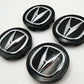 Acura Wheel Center Caps 69mm – Silver & Black OEM Style Hub Caps (Set of 4)
