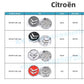 Citroën Wheel Center Cap – Set of 4 PCS (Black / Silver / Red)