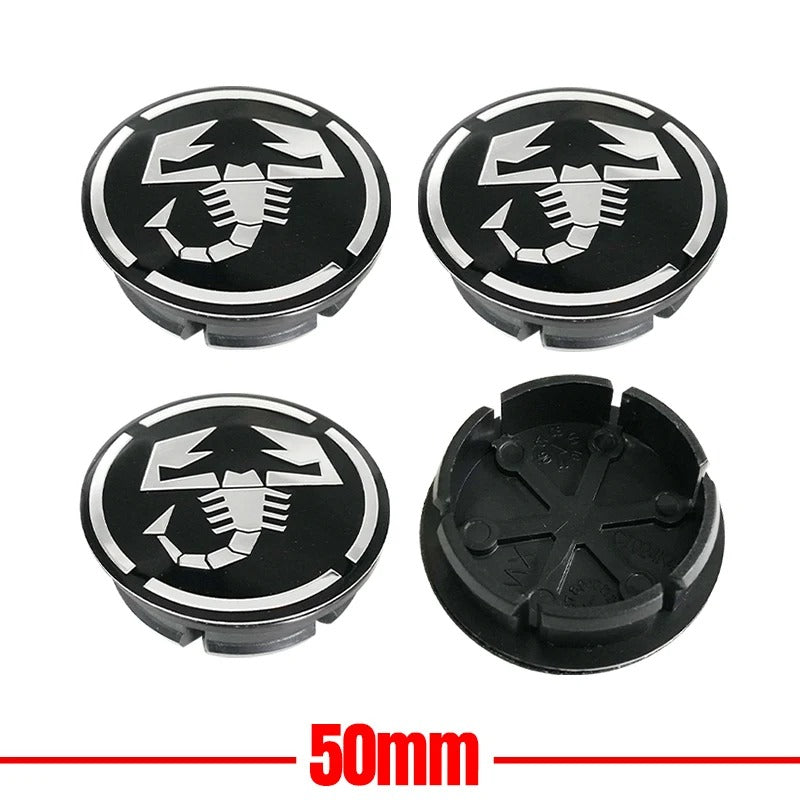Fiat / Abarth Wheel Center Cap – OEM Style Hub Cap Badge (Set of 4 PCs)