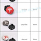 Tesla Wheel Center Caps Set of 4 – 56mm OEM Style Replacement Hub Caps for Tesla Model 3, Model Y, Model S & Model X