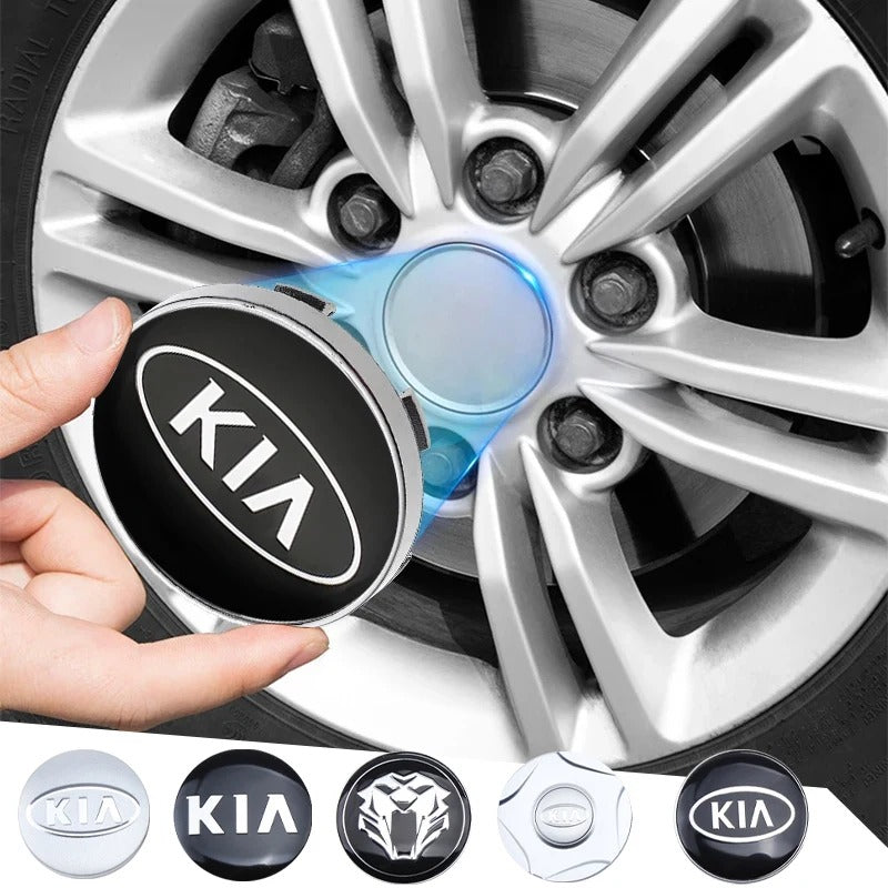 KIA Wheel Center Cap – OEM Style Hub Cap Badge 58mm (Set of 4 PCs)