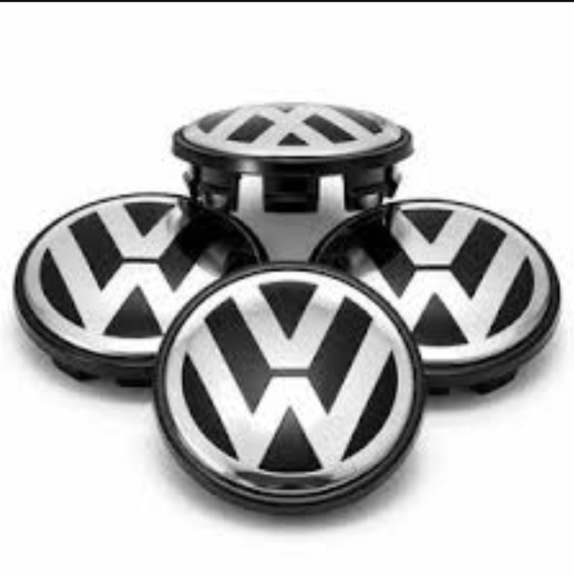 Volkswagen Wheel Center Caps Set of 4 – 56mm 60mm 62mm 65mm 70mm 75mm Replacement Hub Caps for VW Golf, Passat, Jetta, Tiguan, Polo & More