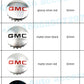 GMC Gloss Black Wheel Center Cap – Set of 4 PCS