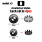 BMW Wheel Center Cap – Black & Chrome 4-Piece Center Hub Badge Set