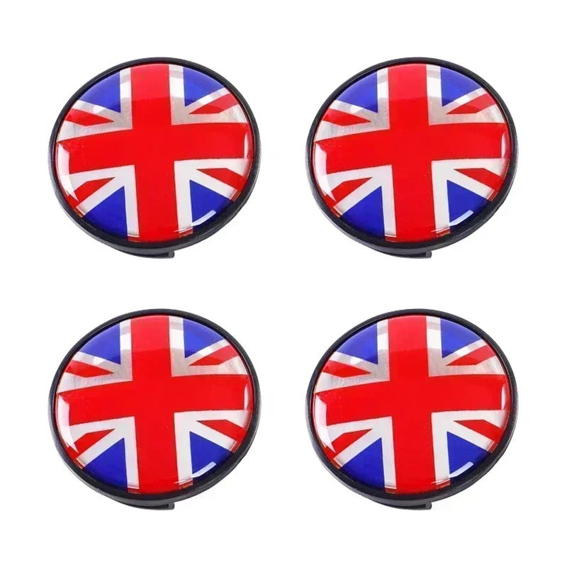 Mini Wheel Center Caps Pack of 4 – 54mm & 56mm OEM Style Replacement Hub Caps for Mini Cooper Wheels – Premium ABS Rim Center Caps