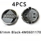 Audi Wheel Center Cap – OEM Style Logo Hub Badge 4-Piece Center Hub Badge Set