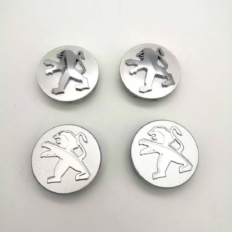 Peugeot Wheel Center Cap – OEM-Style Hub Cap Replacement (4 PC Set)