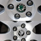 Skoda Wheel Center Caps Set of 4 – 56mm & 65mm OEM Style Replacement Hub Caps for Skoda Alloy Wheels – Premium ABS Rim Center Covers