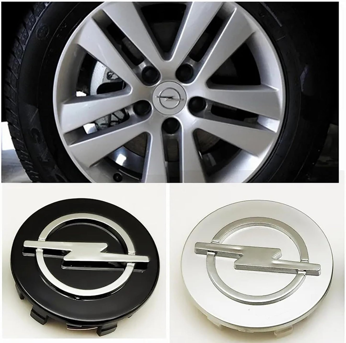 Opel Wheel Center Cap – OEM-Style Hub Cap Replacement (4 PC Set)