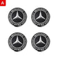 Mercedes-Benz Wheel Center Caps Pack of 4 – 60mm, 75mm, 144mm, 146mm, 154mm & 163mm OEM Style Replacement Hub Caps for Mercedes Wheels