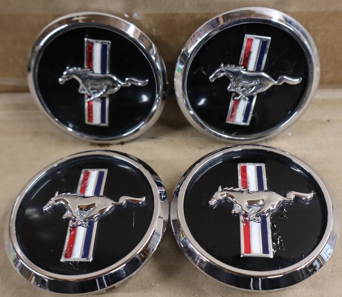 Ford Mustang Wheel Center Cap – OEM-Style Premium Hub Cap Replacement (4 PC Set)