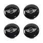 Mini Wheel Center Caps Pack of 4 – 54mm & 56mm OEM Style Replacement Hub Caps for Mini Cooper Wheels – Premium ABS Rim Center Caps