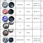 Volkswagen Wheel Center Caps Set of 4 – 56mm 60mm 62mm 65mm 70mm 75mm Replacement Hub Caps for VW Golf, Passat, Jetta, Tiguan, Polo & More