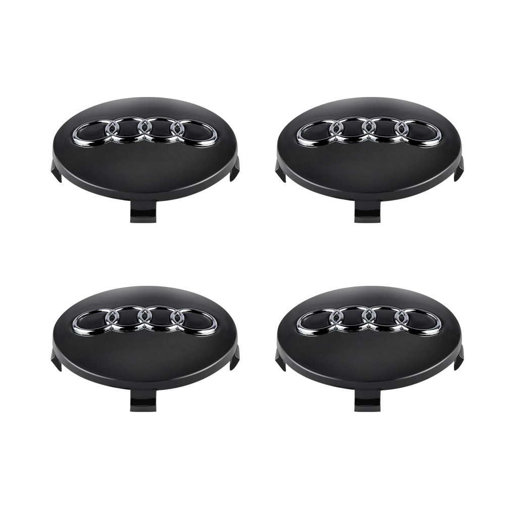 Audi Wheel Center Cap – OEM Style Logo Hub Badge 4-Piece Center Hub Badge Set