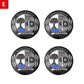 Mercedes-Benz Wheel Center Caps Pack of 4 – 60mm, 75mm, 144mm, 146mm, 154mm & 163mm OEM Style Replacement Hub Caps for Mercedes Wheels