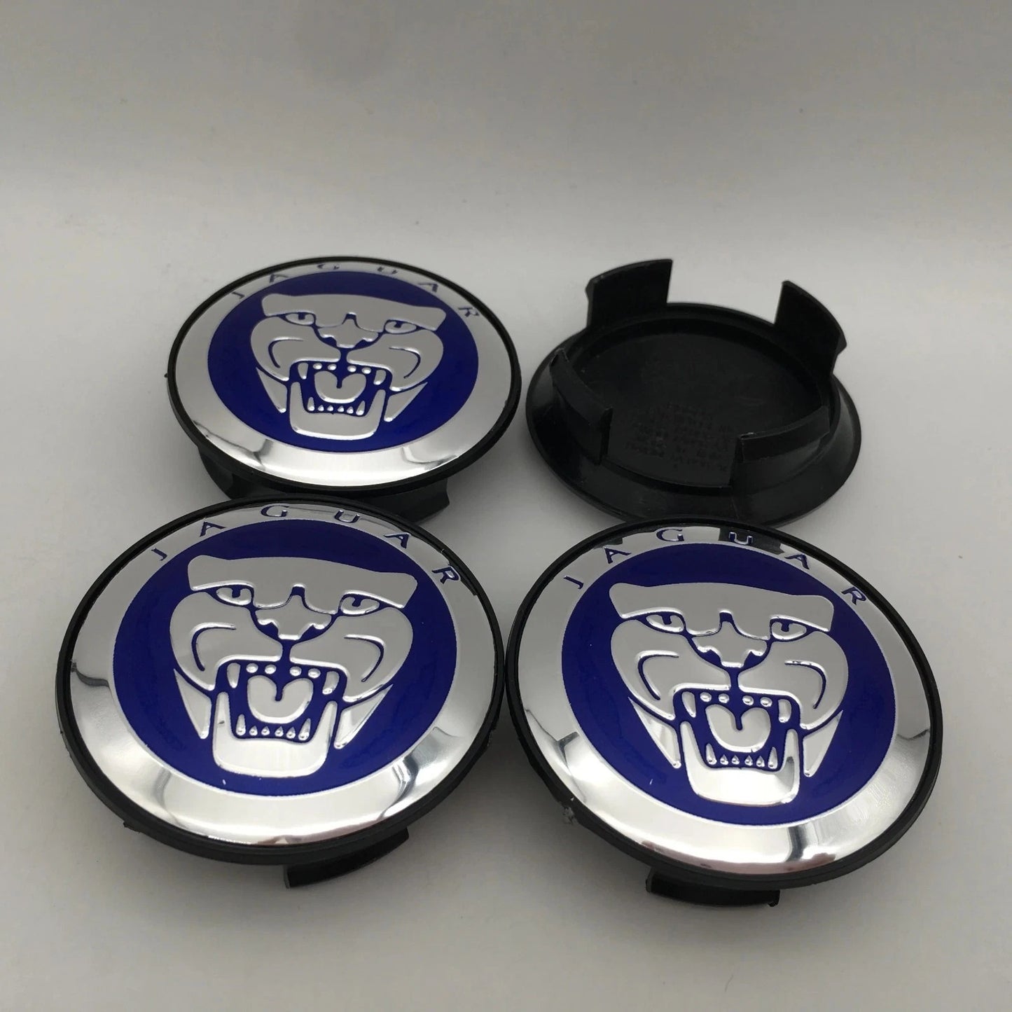Jaguar Wheel Center Caps 59mm Pack of 4 – OEM Style Replacement Hub Caps for Jaguar Wheels – Premium ABS Wheel Center Caps