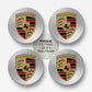 Porsche Wheel Center Caps Set of 4 – 76mm & 65mm OEM Style Replacement Hub Caps for Porsche Alloy Wheels – Premium ABS Rim Center Covers