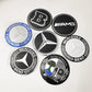 Mercedes-Benz Wheel Center Caps Pack of 4 – 60mm, 75mm, 144mm, 146mm, 154mm & 163mm OEM Style Replacement Hub Caps for Mercedes Wheels