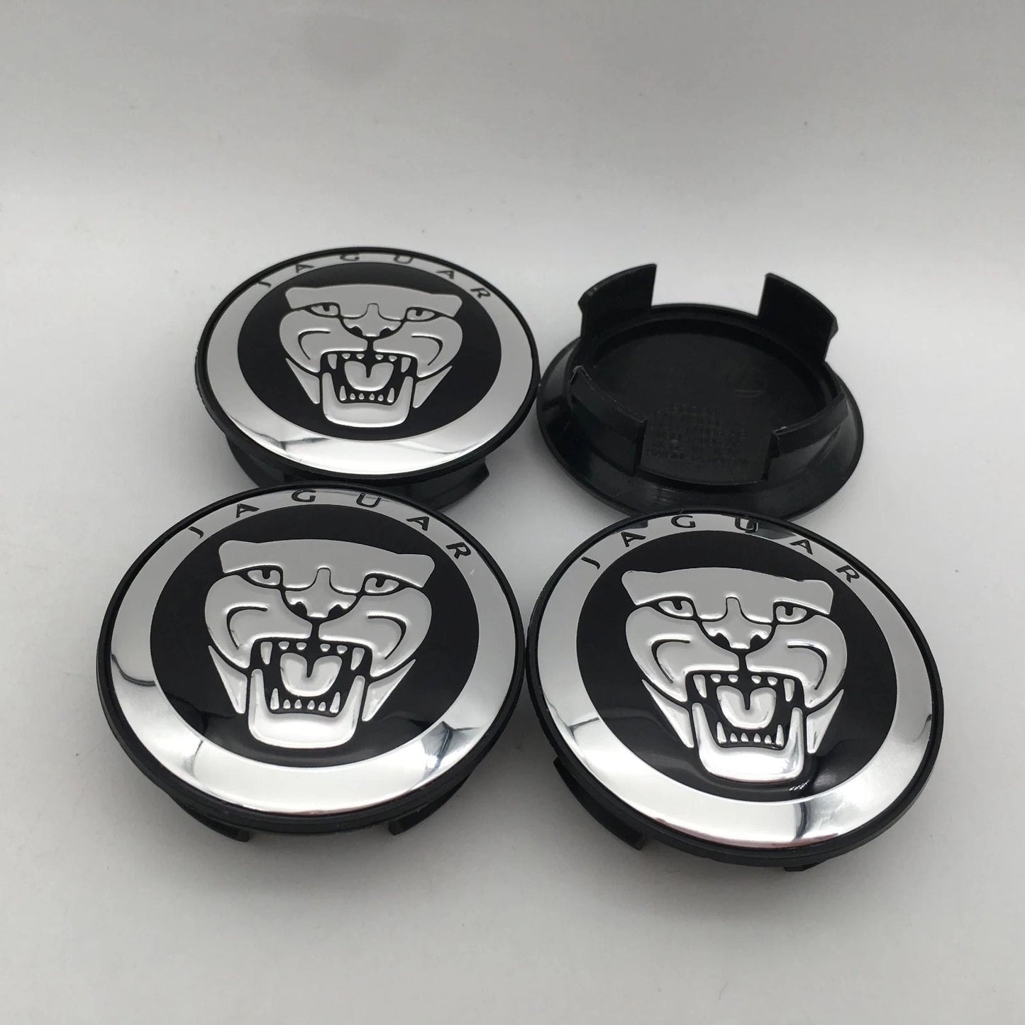 Jaguar Wheel Center Caps 59mm Pack of 4 – OEM Style Replacement Hub Caps for Jaguar Wheels – Premium ABS Wheel Center Caps