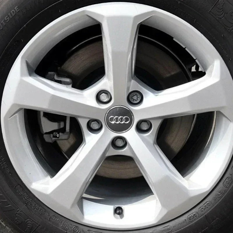 Audi Wheel Center Cap – OEM Style Logo Hub Badge 4-Piece Center Hub Badge Set