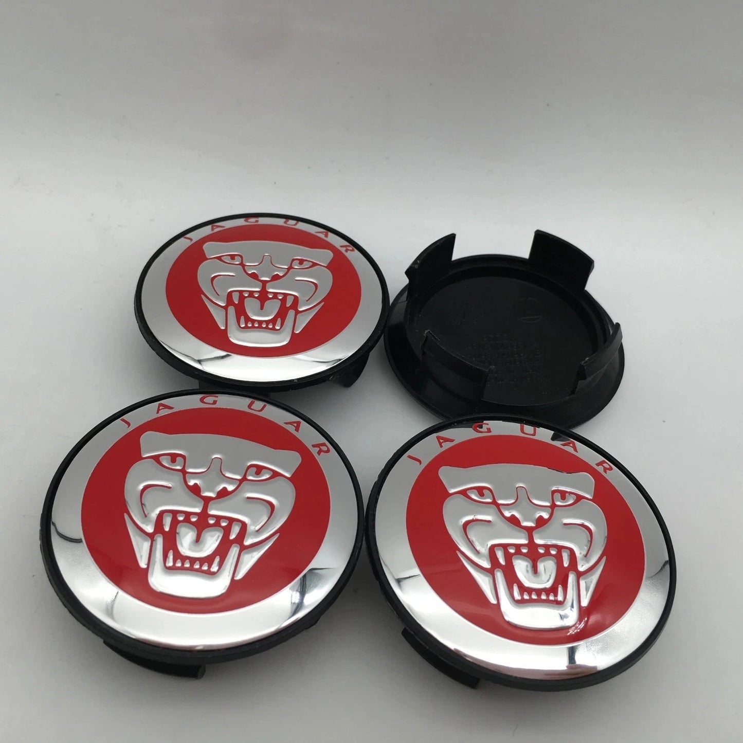 Jaguar Wheel Center Cap – Set of 4 PCS (Red / Black / R-Sport)