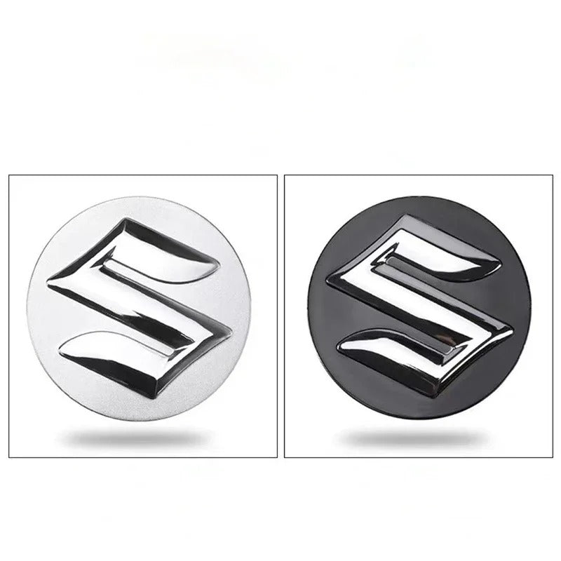 Suzuki Wheel Center Caps Set of 4 – 54mm & 58mm OEM Style Replacement Hub Caps for Suzuki Alloy Wheels – Premium ABS Snap-On Rim Center Covers