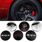 Dodge SRT Wheel Center Caps Set of 4 – 63mm OEM Style Replacement Hub Caps for Dodge SRT Alloy Wheels – Premium ABS Snap-On Rim Center Covers