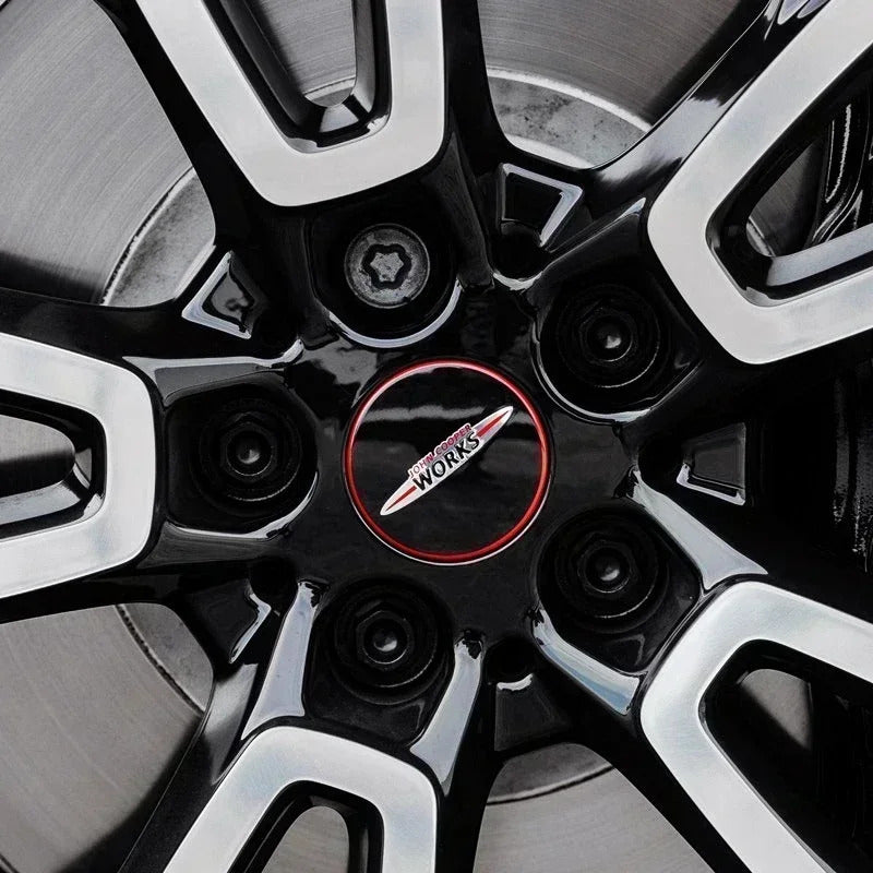 Mini Wheel Center Caps Pack of 4 – 54mm & 56mm OEM Style Replacement Hub Caps for Mini Cooper Wheels – Premium ABS Rim Center Caps