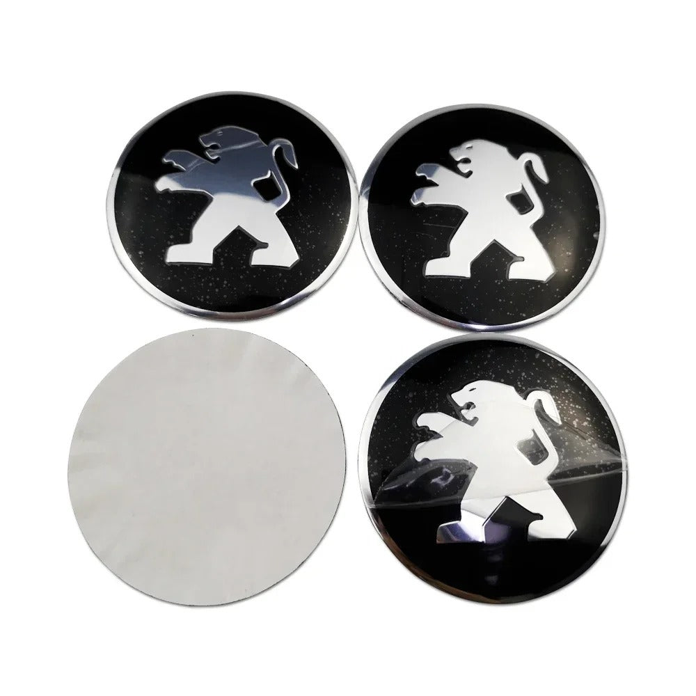 Peugeot Wheel Center Cap – OEM-Style Hub Cap Replacement (4 PC Set)