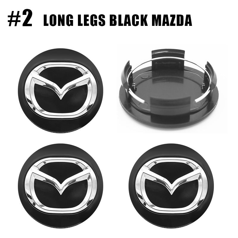 Mazda Wheel Center Cap – OEM Style Hub Cap Badge (Set of 4 PCs)