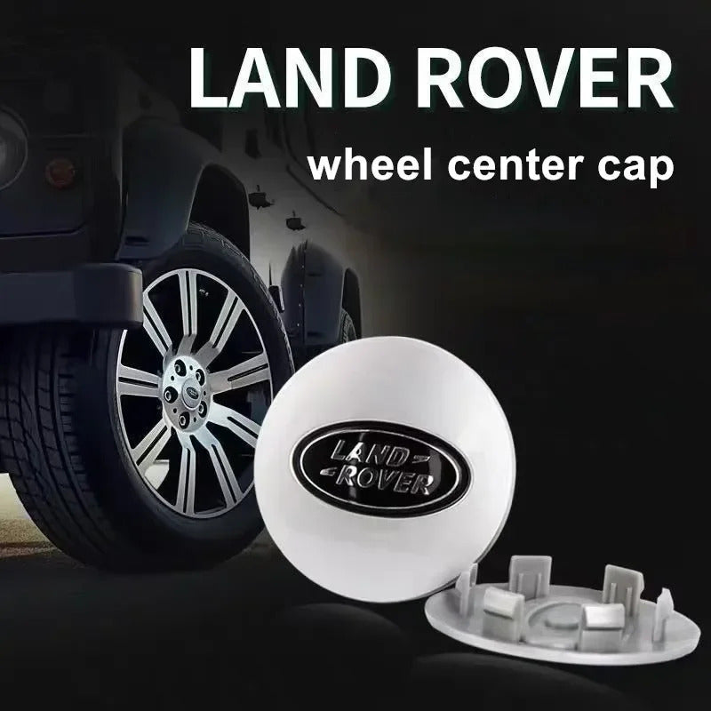 Land Rover Wheel Center Caps Set of 4 – 62mm OEM Style Replacement Hub Caps for Land Rover & Range Rover Alloy Wheels – Premium ABS Rim Covers