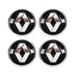 Renault Wheel Center Caps Set of 4 – 57mm & 60mm OEM Style Replacement Hub Caps for Renault Alloy Wheels – Premium ABS Rim Center Covers