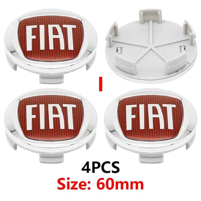 Fiat / Abarth Wheel Center Cap – OEM Style Hub Cap Badge (Set of 4 PCs)