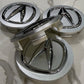 Acura Wheel Center Caps 69mm – Silver & Black OEM Style Hub Caps (Set of 4)