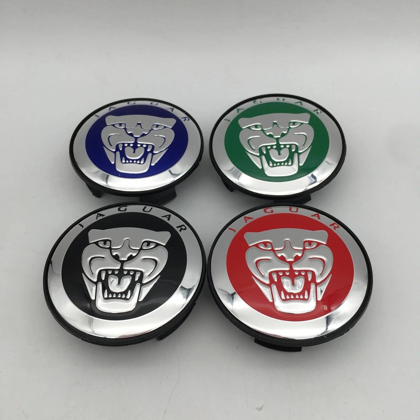 Jaguar Wheel Center Caps 59mm Pack of 4 – OEM Style Replacement Hub Caps for Jaguar Wheels – Premium ABS Wheel Center Caps