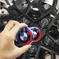 BMW Wheel Center Cap – Black & Chrome 4-Piece Center Hub Badge Set