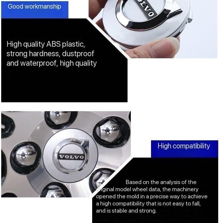 Volvo Wheel Center Cap 64mm – OEM Style Hub Cap (Single)