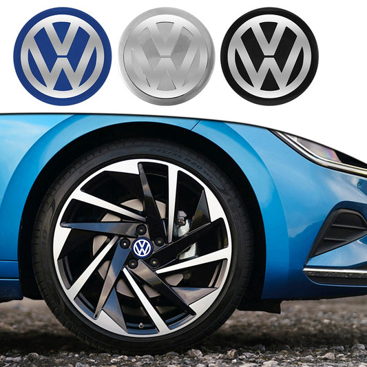 Volkswagen Wheel Center Caps Set of 4 – 56mm 60mm 62mm 65mm 70mm 75mm Replacement Hub Caps for VW Golf, Passat, Jetta, Tiguan, Polo & More